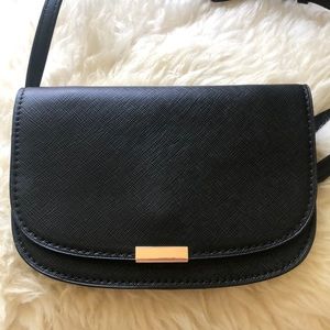 Zara crossbody belt bag black NWOT